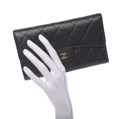 Chanel Caviar Quilted Large Flap Wallet Black 2 of 10