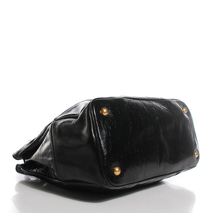 Prada Vitello Shine Tote Nero Black 4 of 10
