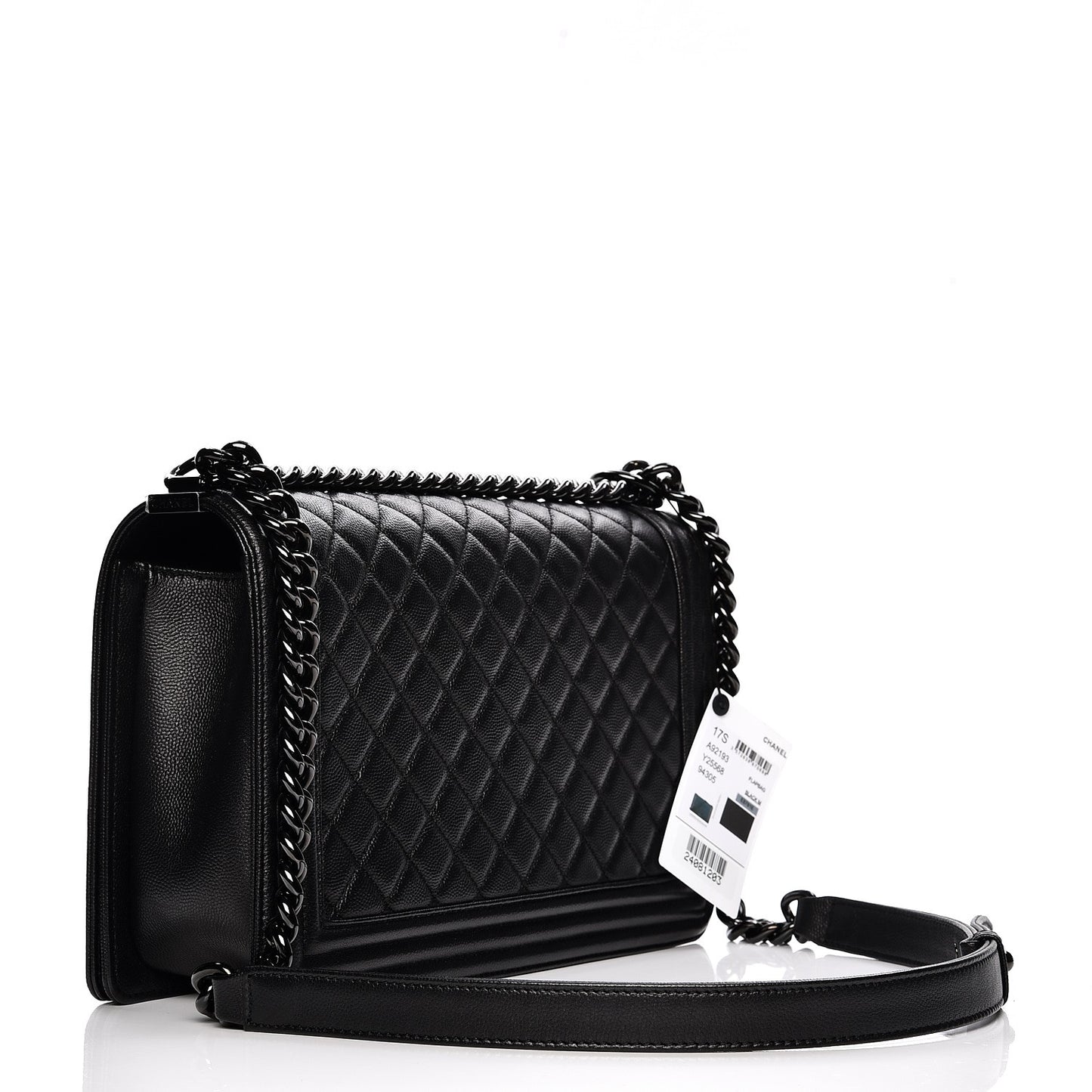 Caviar Quilted New Medium Boy Flap So Black