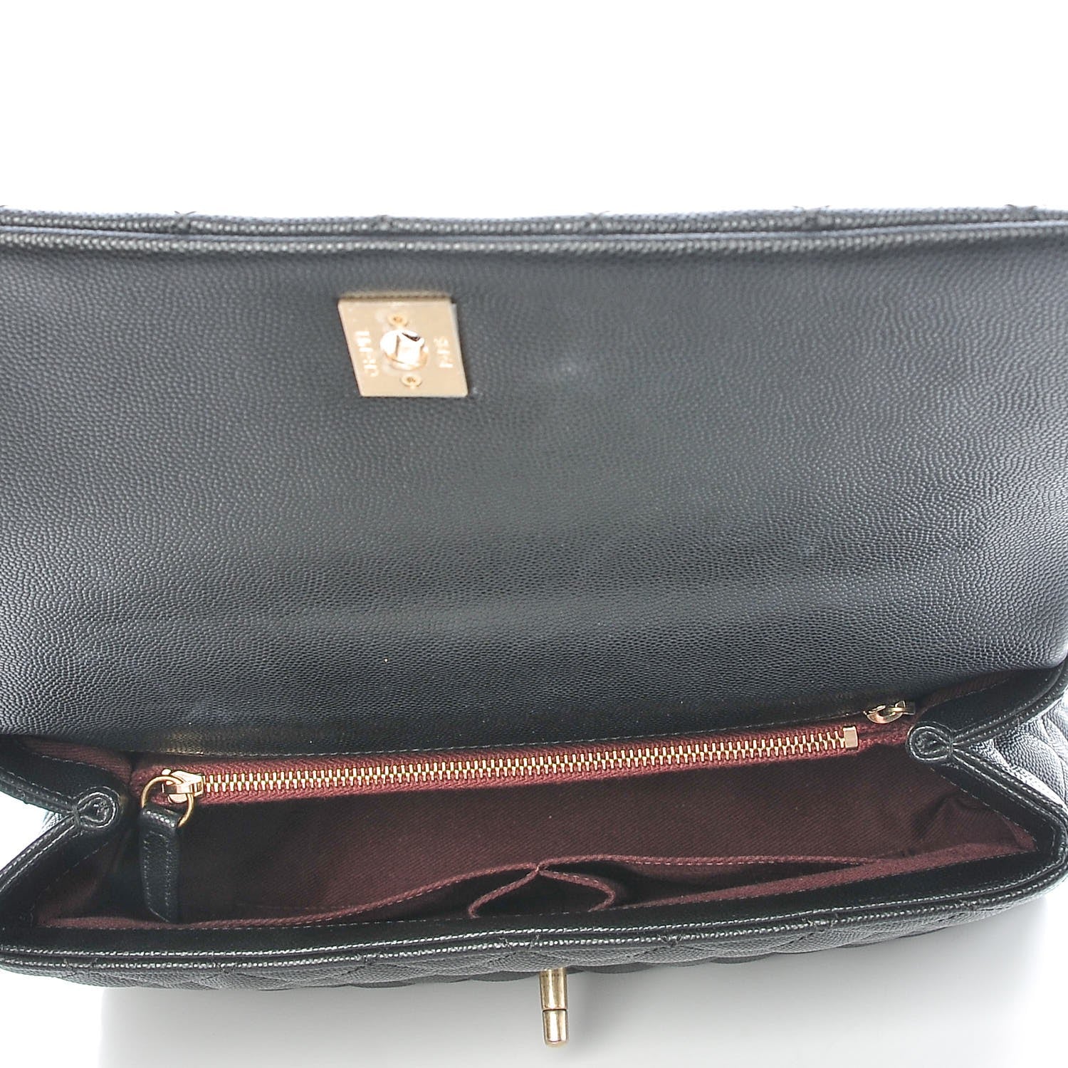 Chanel Caviar Quilted Small Coco Handle Flap Black 5 of 7