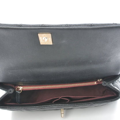 Chanel Caviar Quilted Small Coco Handle Flap Black 5 of 7