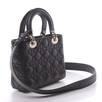Christian Dior Lambskin Cannage Small Lucky Badges My Lady Dior Black 3 of 11