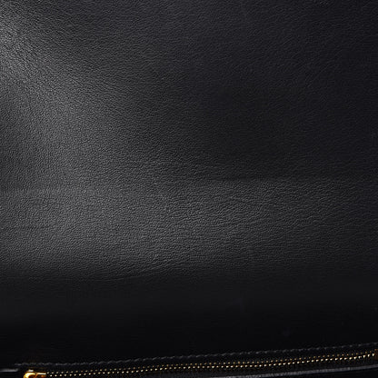 Burberry Smooth Calfskin 1983 Knight Check Link Shoulder Bag Black 11 of 11