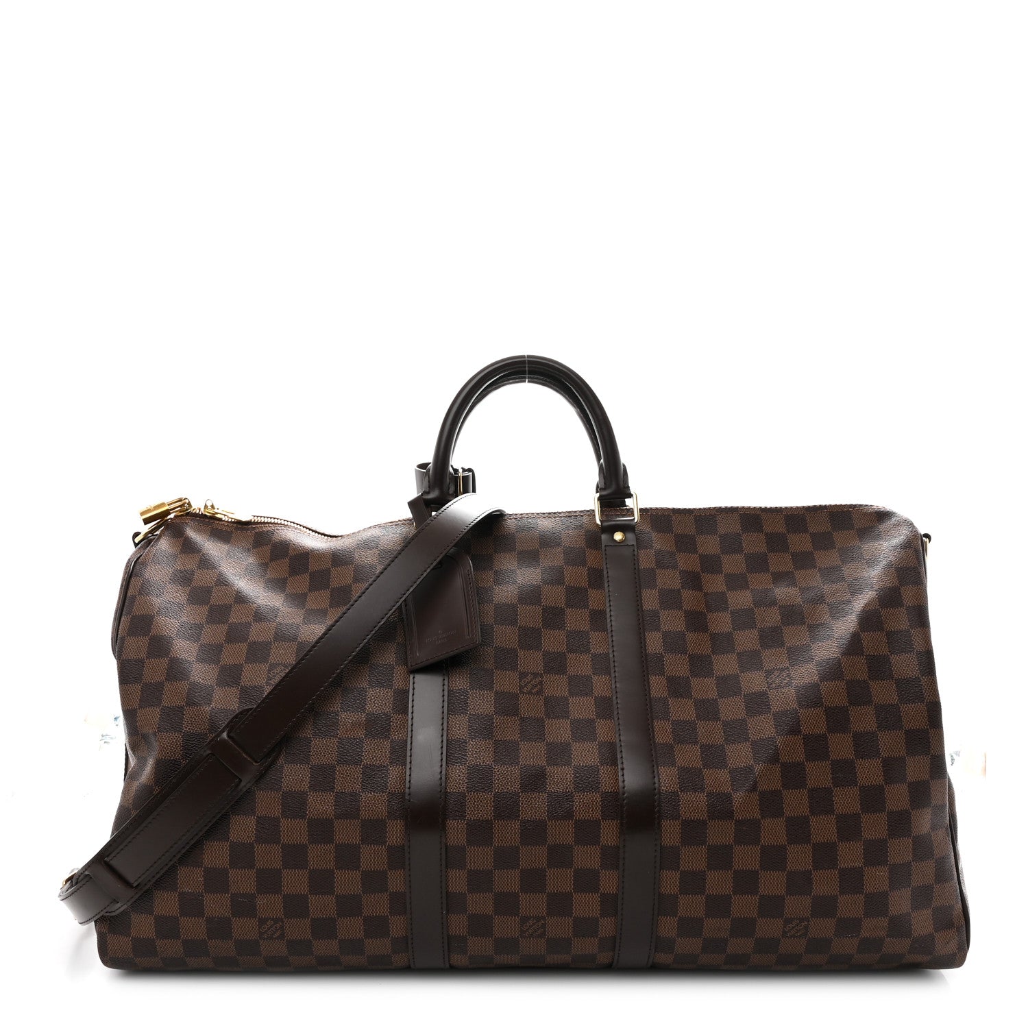 Louis Vuitton Damier Ebene Keepall Bandouliere 55 1 of 10
