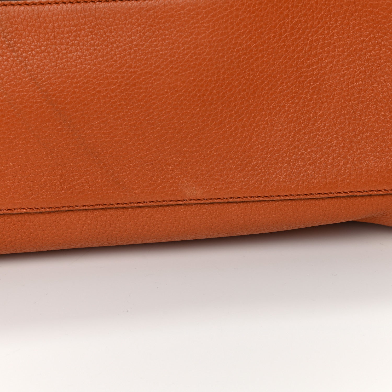 Gucci Pebbled Calfskin Large Lady Tassel Top Handle Bag Orange 18 of 22