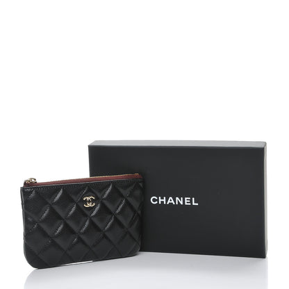 Chanel Caviar Quilted Small Cosmetic Case Black 8 of 8