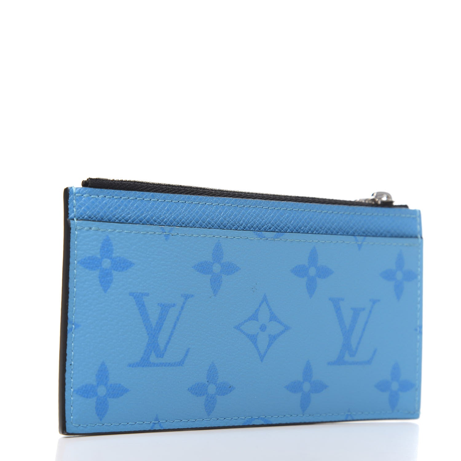 Louis Vuitton Taigarama Coin Card Holder Blue Lagoon 3 of 8