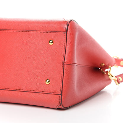 MCM Saffiano Nuovo Tote Hot Coral 11 of 13