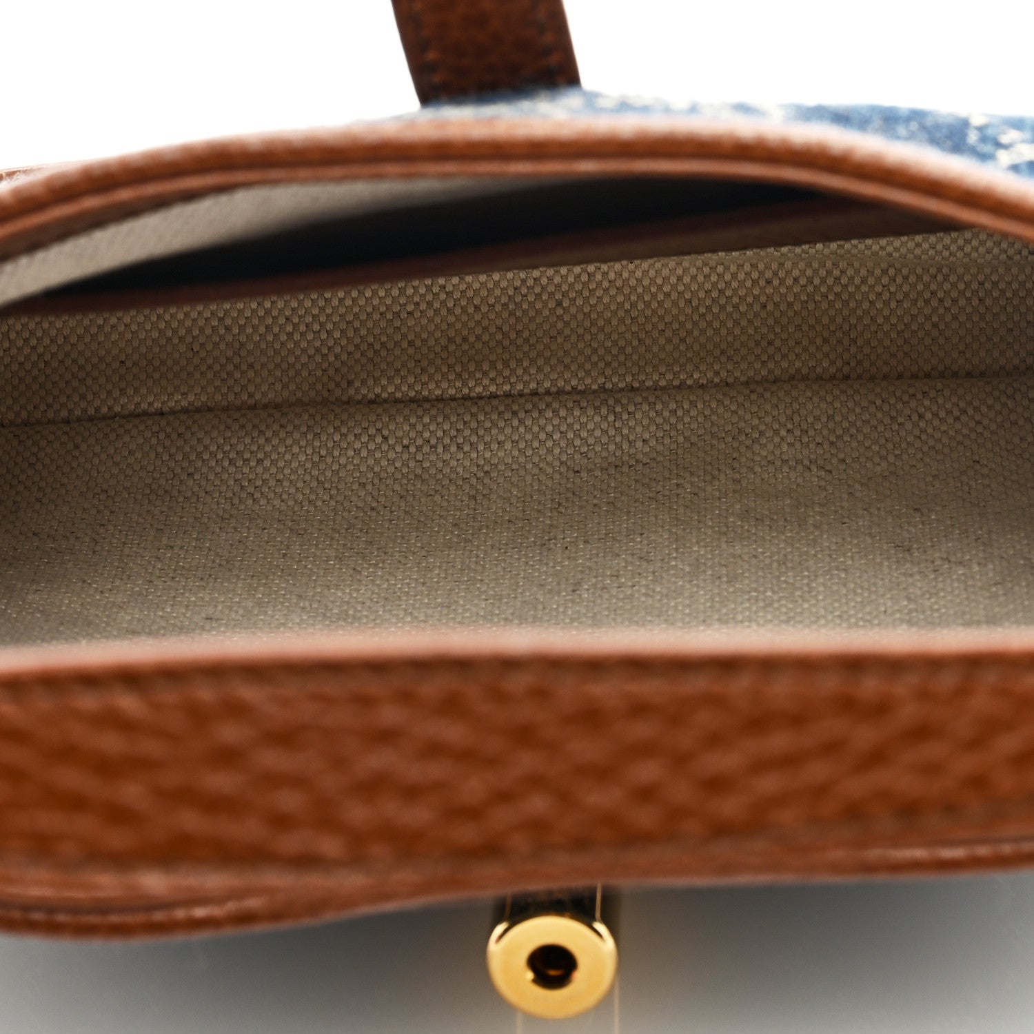 Gucci New Denim GG Monogram Calfskin Mini Jackie 1961 Hobo Blue Tea Cuir 5 of 8