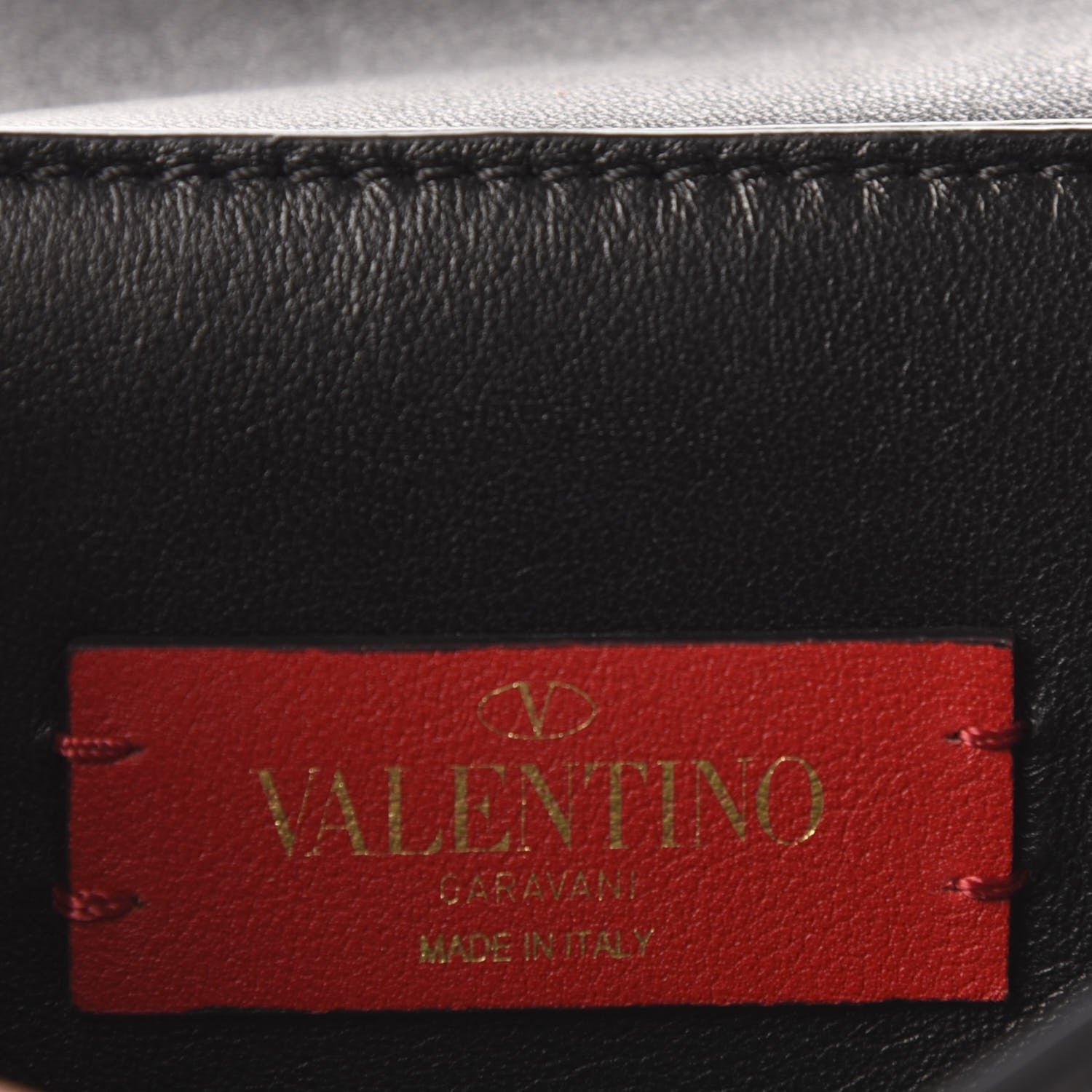 Valentino Garavani Smooth Calfskin Small VRing Crossbody Bag Black 9 of 9