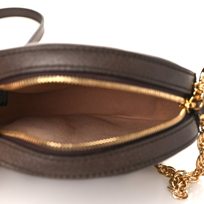 Gucci GG Supreme Monogram Web Mini Ophidia Round Shoulder Bag Brown 5 of 12