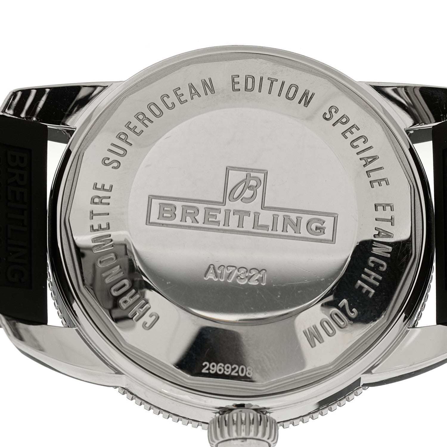 Breitling Stainless Steel Rubber 42mm Superocean Heritage II B20 Automatic Watch A17321 4 of 5