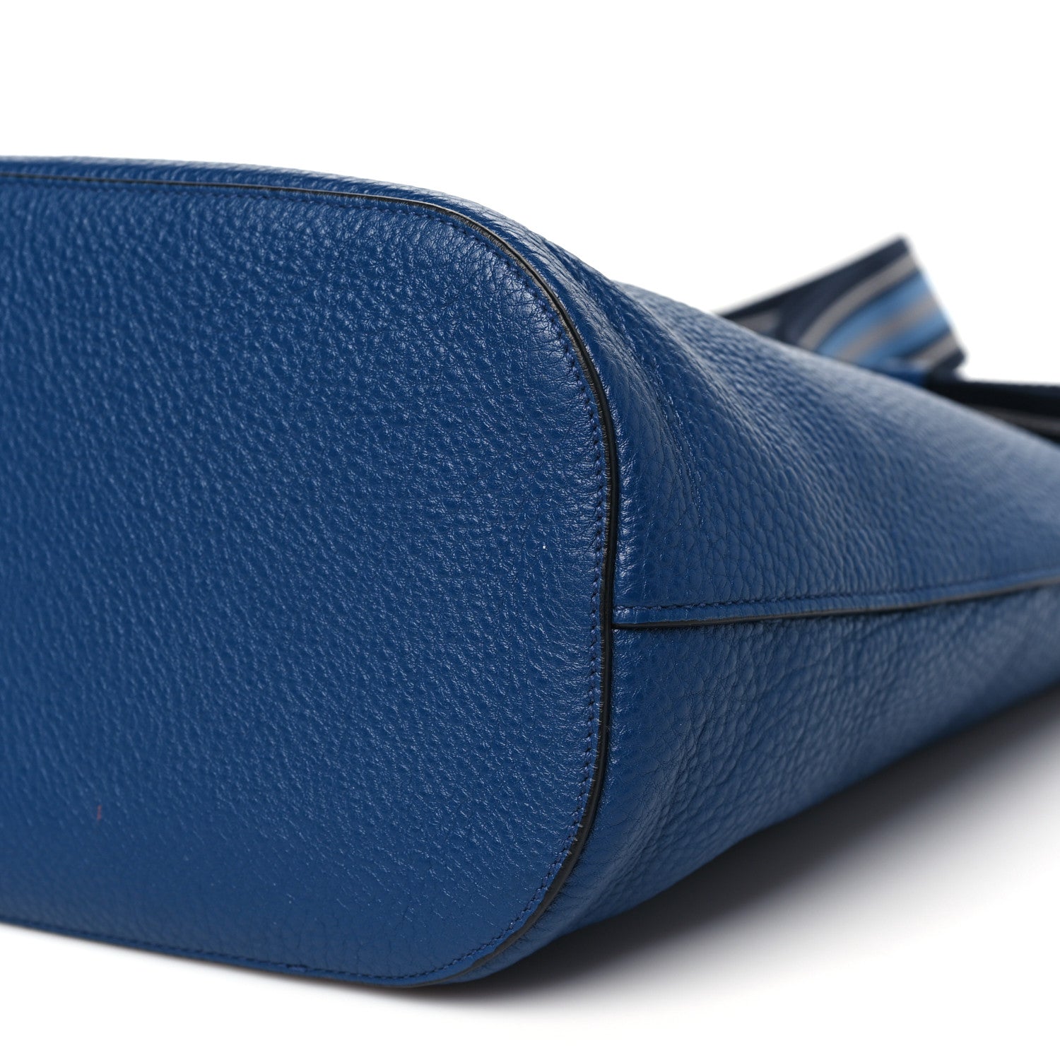 Prada Vitello Phenix Logo Hobo Bluette 10 of 11