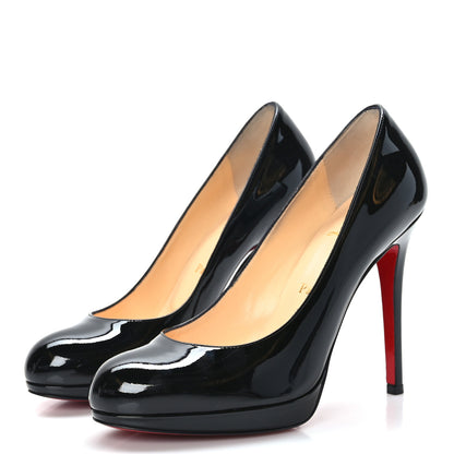 Christian Louboutin Patent New Simple 120 Pumps 36 Black 3 of 7
