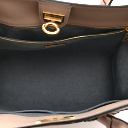 Louis Vuitton Calfskin Monogram On My Side MM Greige 5 of 9