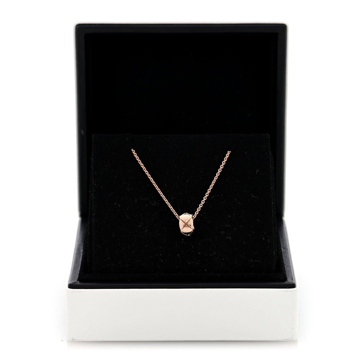 Chanel 18K Beige Gold Coco Crush Round Pendant Necklace 5 of 5