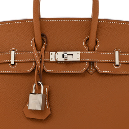 Hermes Epsom Birkin Sellier 25 Gold 8 of 11