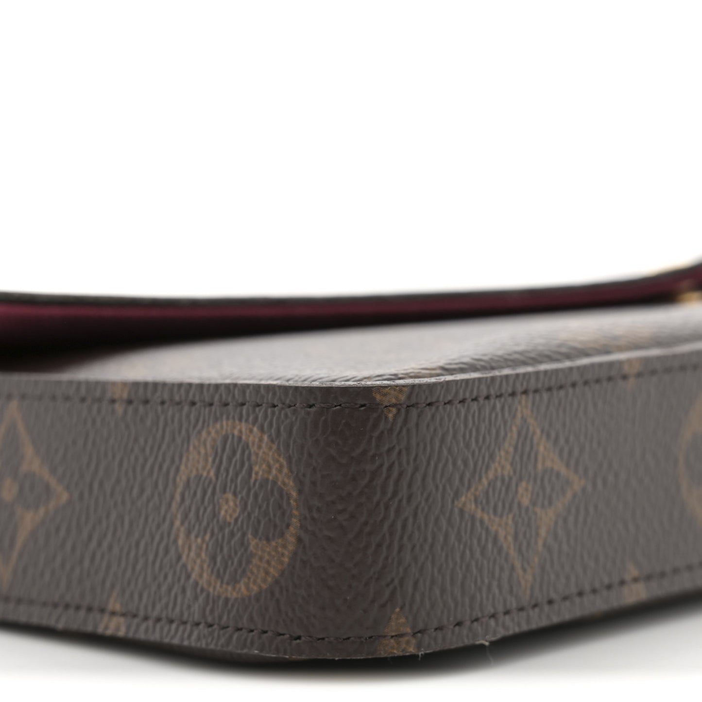 Monogram Pochette Felicie Chain Wallet Fuchsia