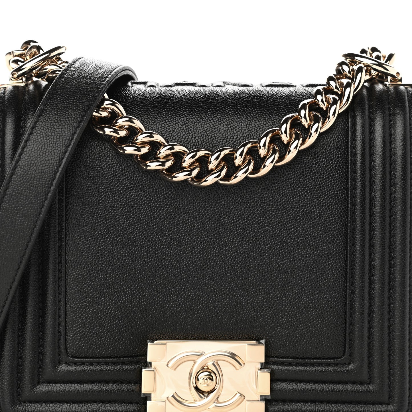 Caviar Mini Boy Flap Black