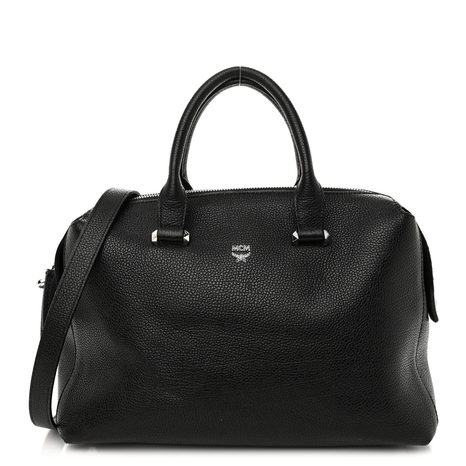 MCM Grained Calfskin Medium Ella Boston Black 1 of 11