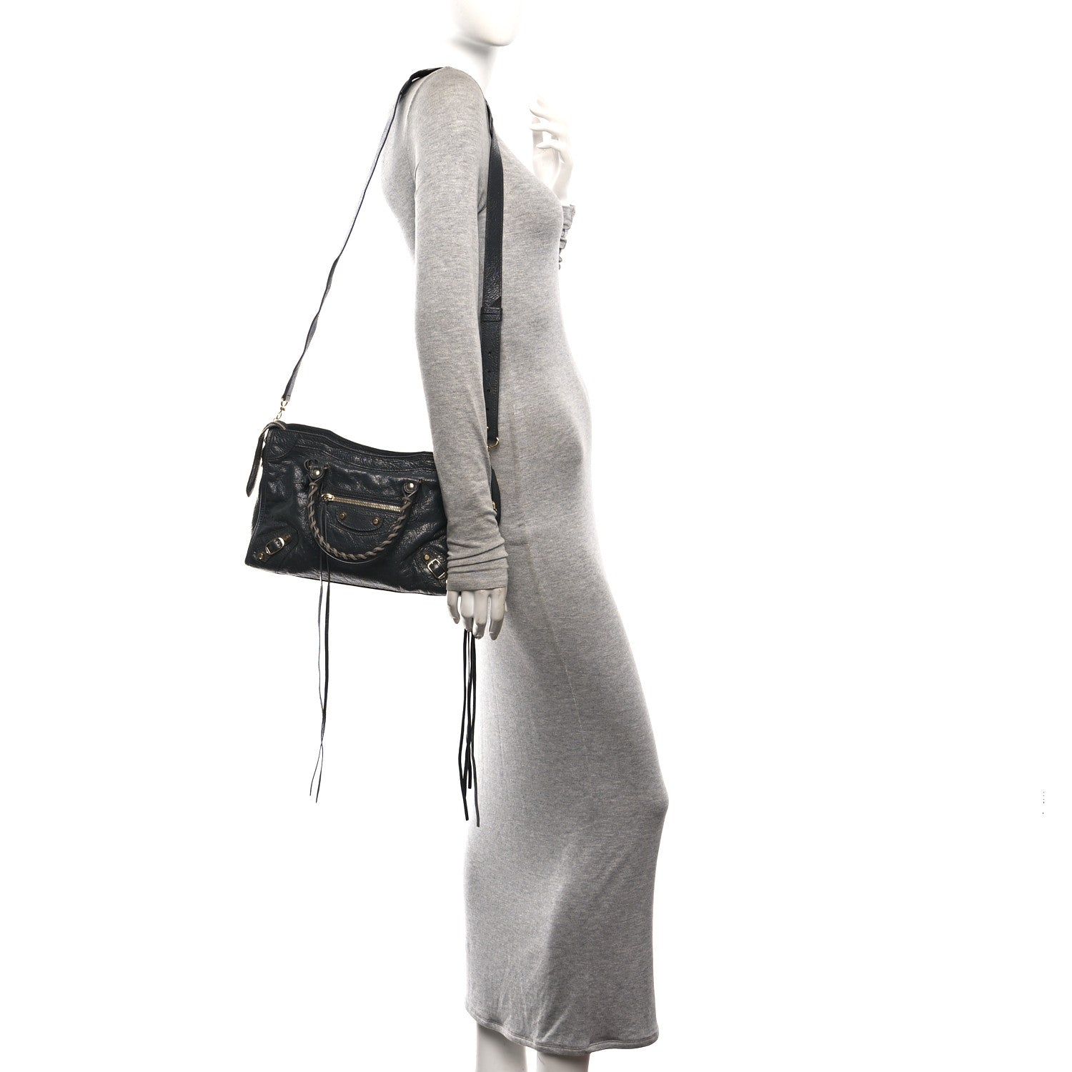 Balenciaga Agneau Classic Gold Hardware S City Gris Fossile 2 of 11