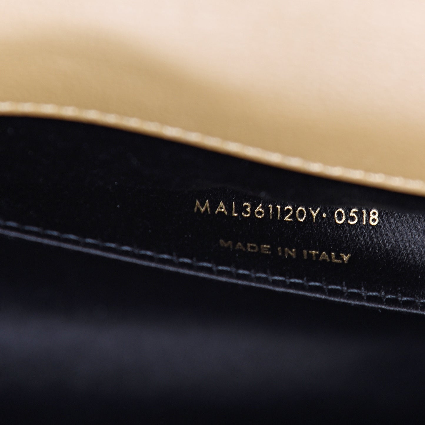 Calfskin Monogram Large Belle De Jour Clutch Beige