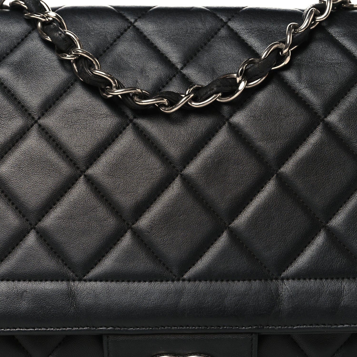 シャネルバック Chanel Lambskin Quilted Large Coco Rider Flap Black 1860740