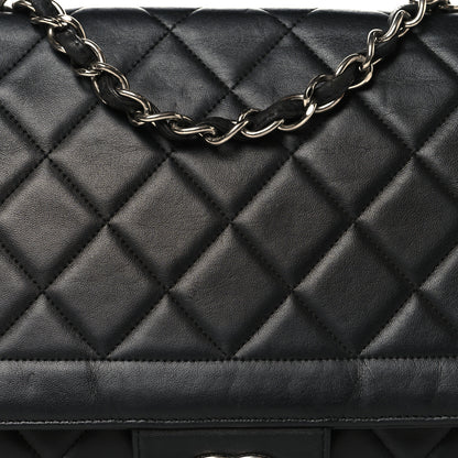Chanel Lambskin Quilted Large Coco Rider Flap Black 8 of 11