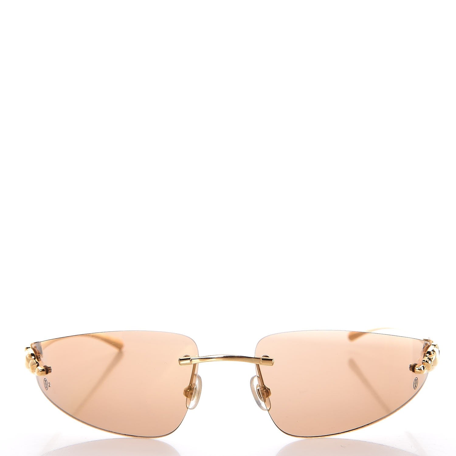 Cartier Panthere De Aviator Sunglasses Gold 2 of 7