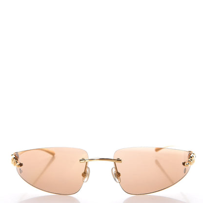 Cartier Panthere De Aviator Sunglasses Gold 2 of 7
