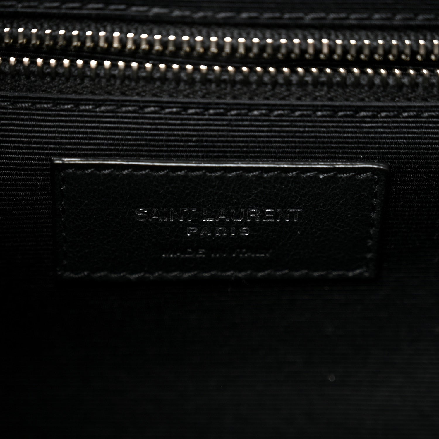 Saint Laurent Grain De Poudre Textured Mixed Matelasse Large Triquilt Monogram Satchel Black 6 of 10