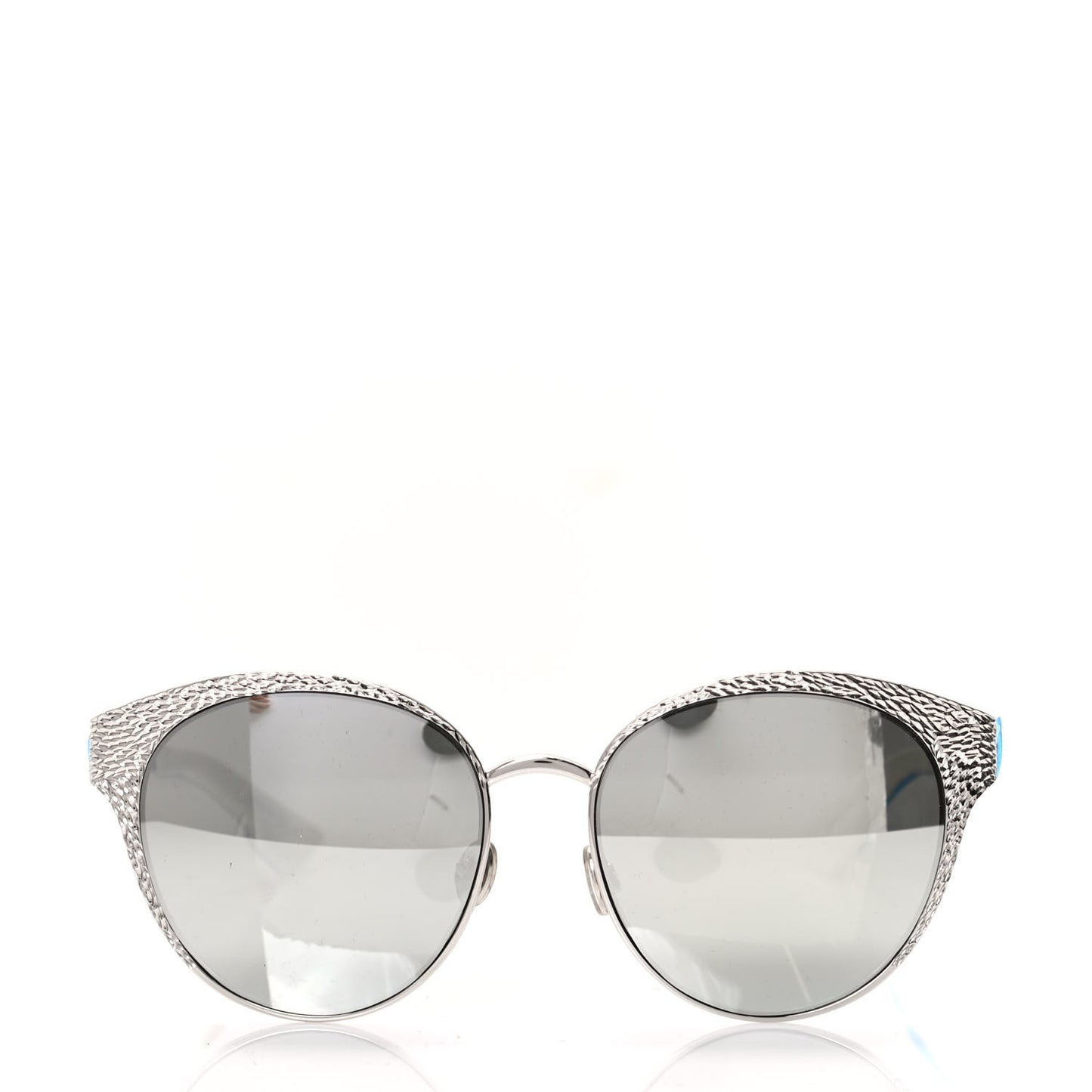 Metal Mirrored Unique Limited Edition Sunglasses Silver