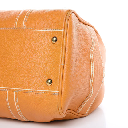 Louis Vuitton Tobago Calfskin Carryall Yellow 9 of 13