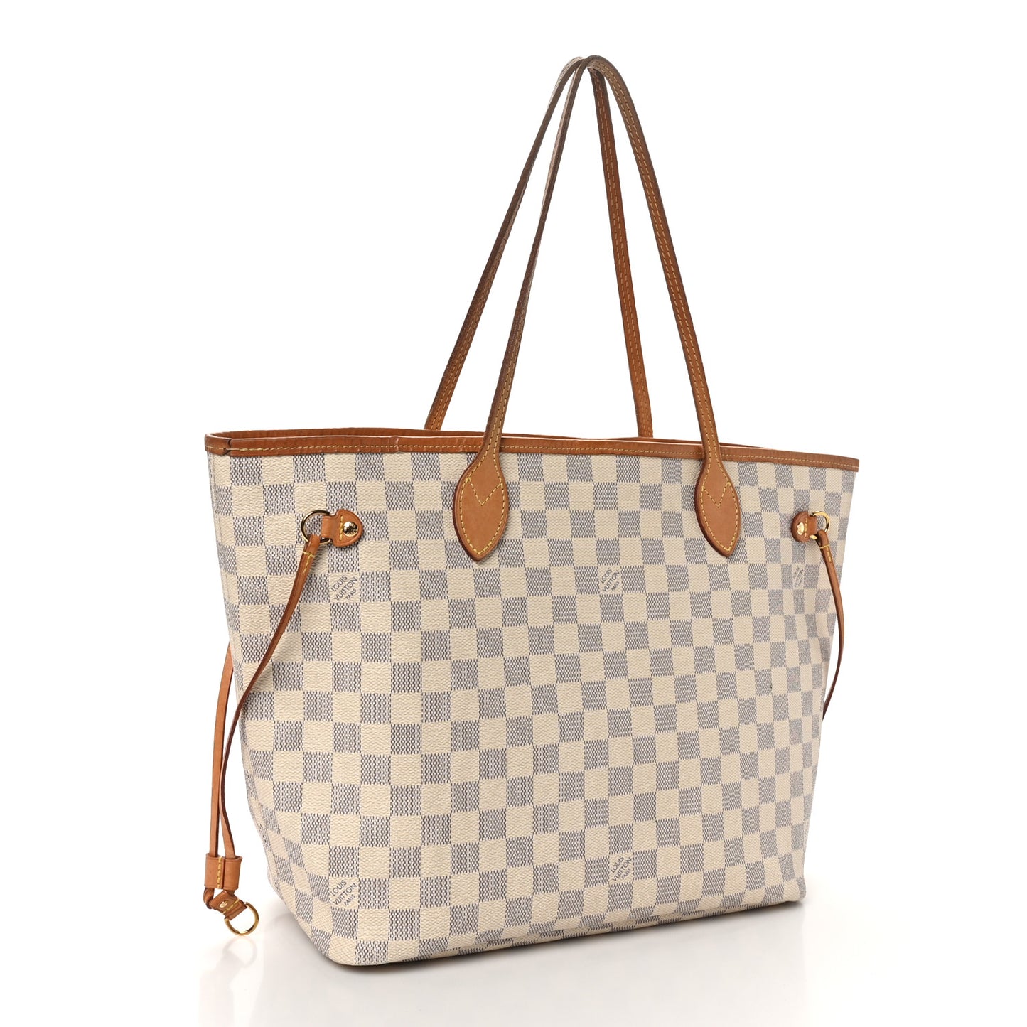 Damier Azur Neo Neverfull MM Rose Ballerine
