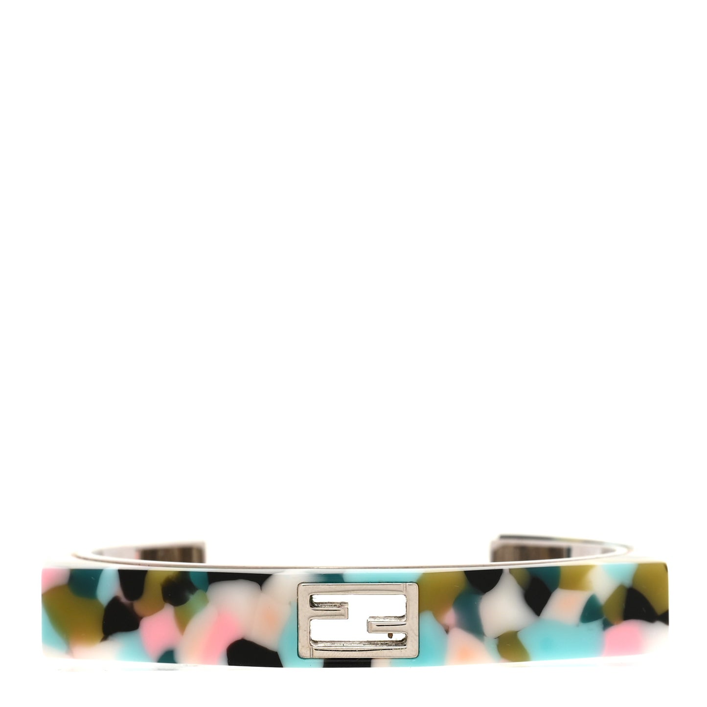 Resin FF Logo Cuff Bracelet M Multicolor