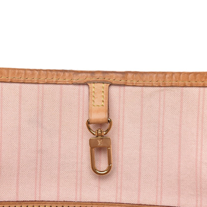 Louis Vuitton Damier Azur Neo Neverfull MM Rose Ballerine 17 of 18