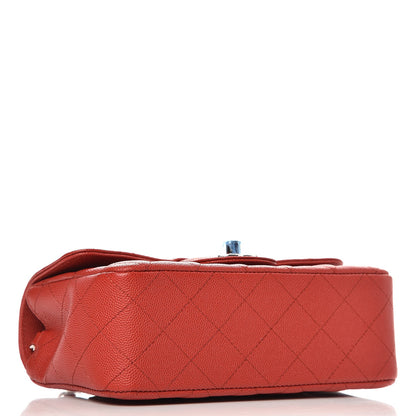 Chanel Caviar Quilted Mini Rectangular Flap Red 4 of 8