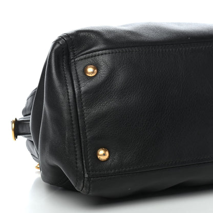 Prada Soft Calfskin Tote Black 9 of 10