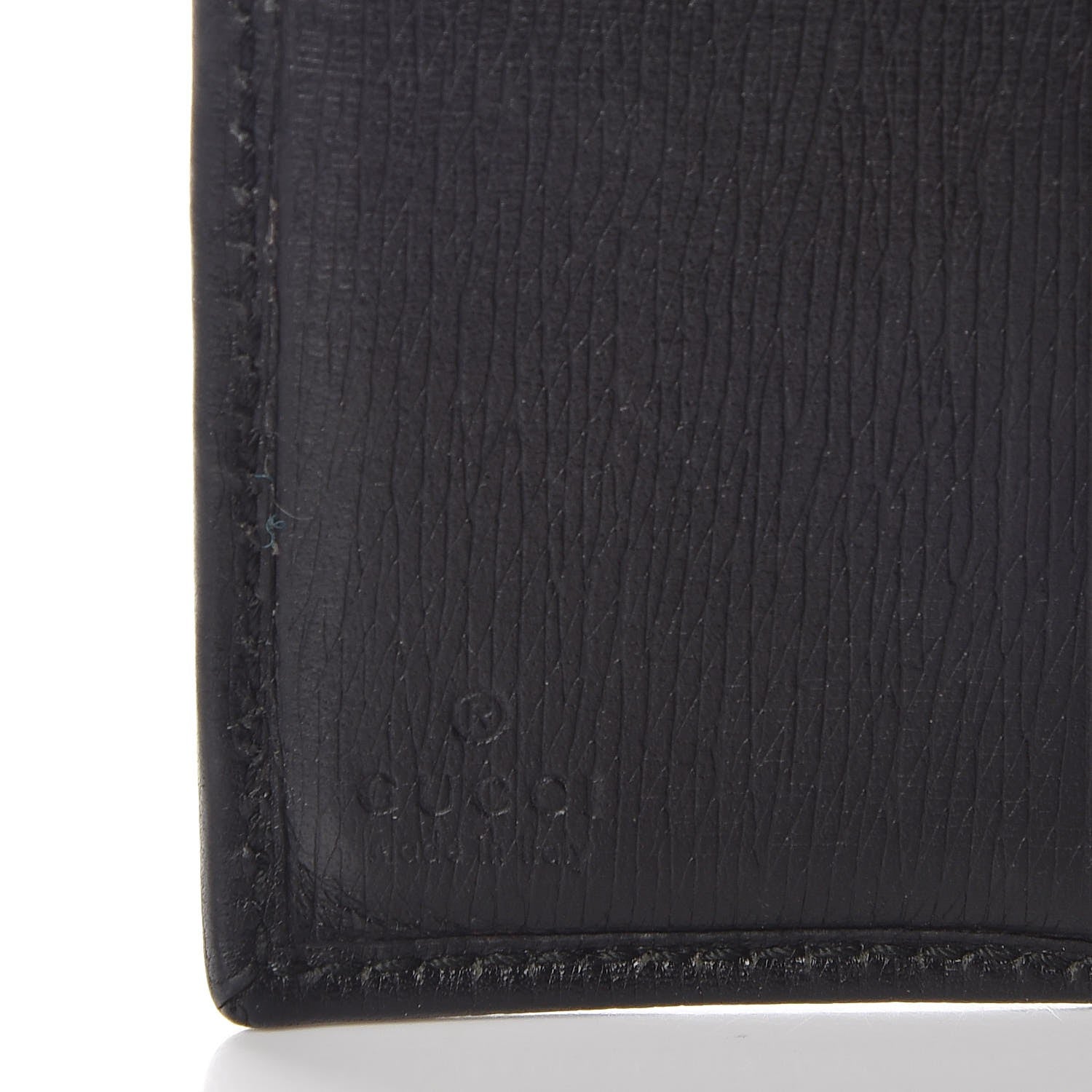 Gucci Calfskin Interlocking G French Wallet Black 6 of 6