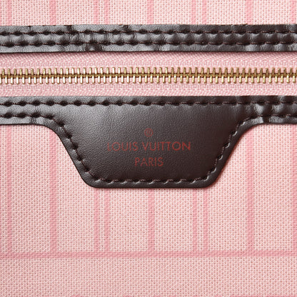 Louis Vuitton Damier Ebene Neo Neverfull MM Rose Ballerine 7 of 12