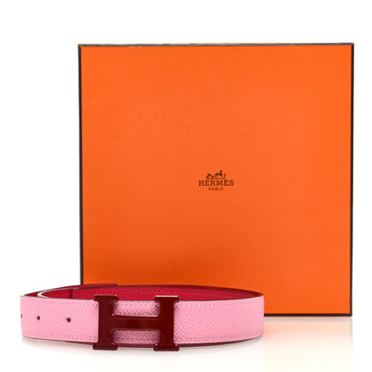 Hermes Epsom Swift 24mm Matte H Belt 75 30 Framboise Pink Rouge H 5 of 5