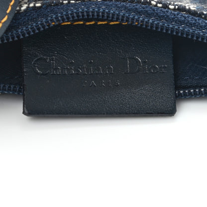 Christian Dior Monogram Saddle Coin Purse Navy 3 of 6