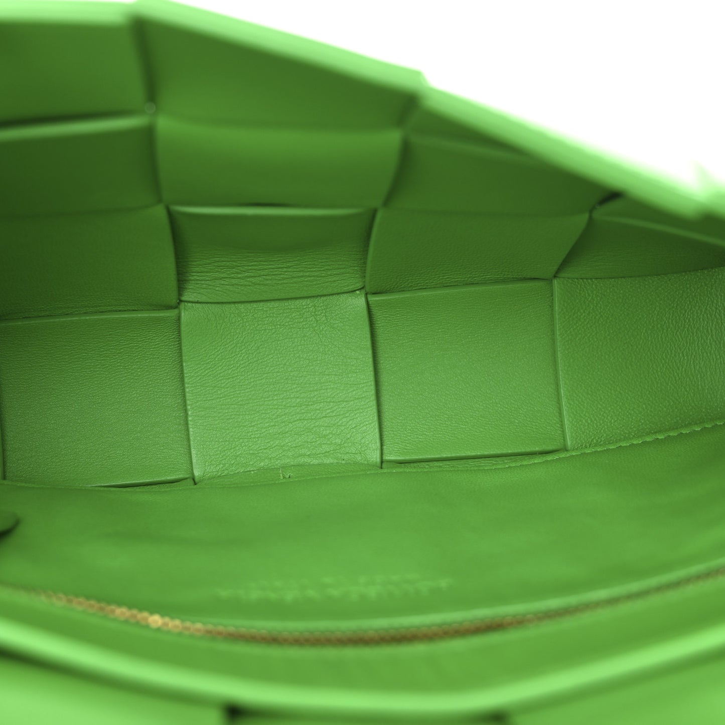 Patent Maxi Intrecciato Cassette Crossbody Bag Parakeet