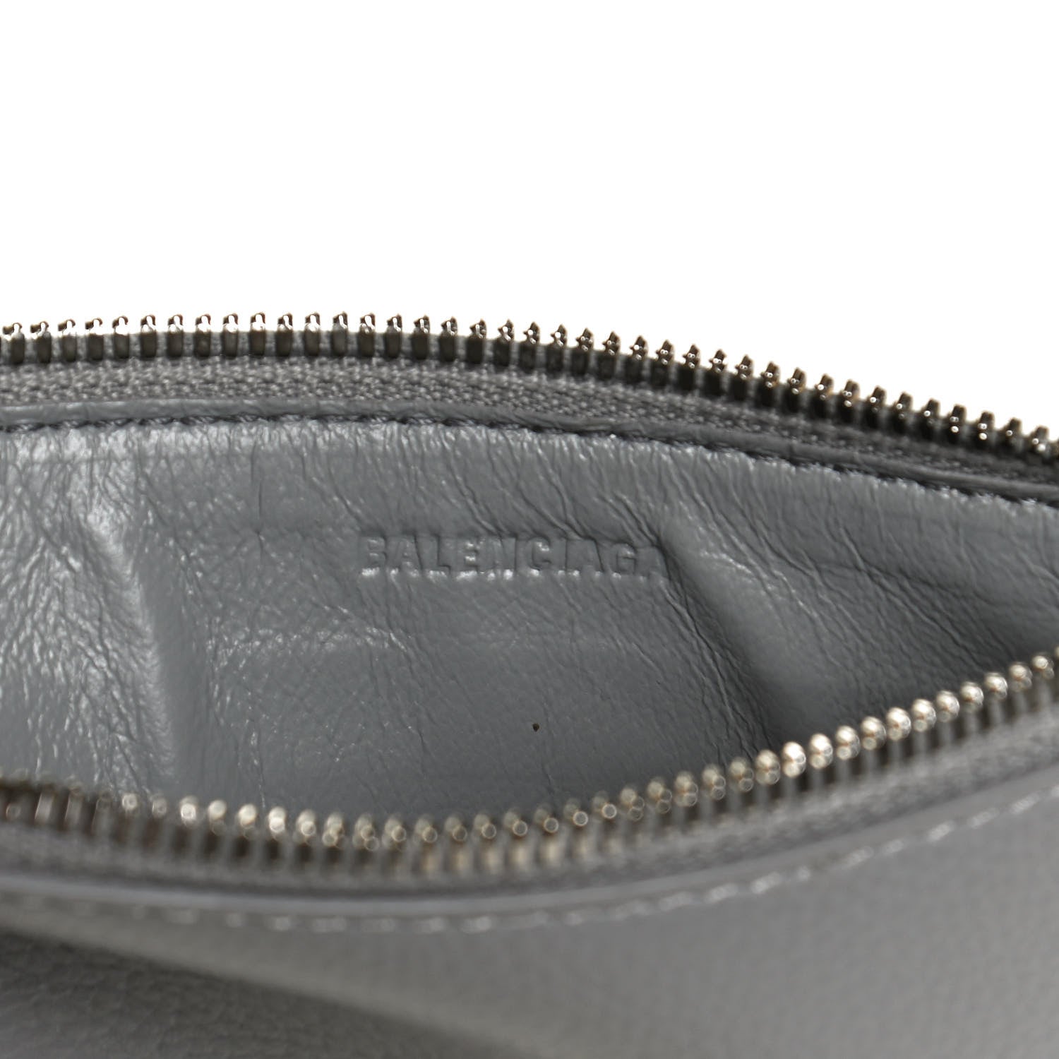 Balenciaga Calfskin Logo Embossed Small Tool 2.0 North-South Tote Balenciaga Grey 11 of 12