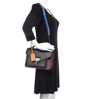 Louis Vuitton Epi Neo Monceau Black Coquelicot Blue Roi Safran 2 of 9