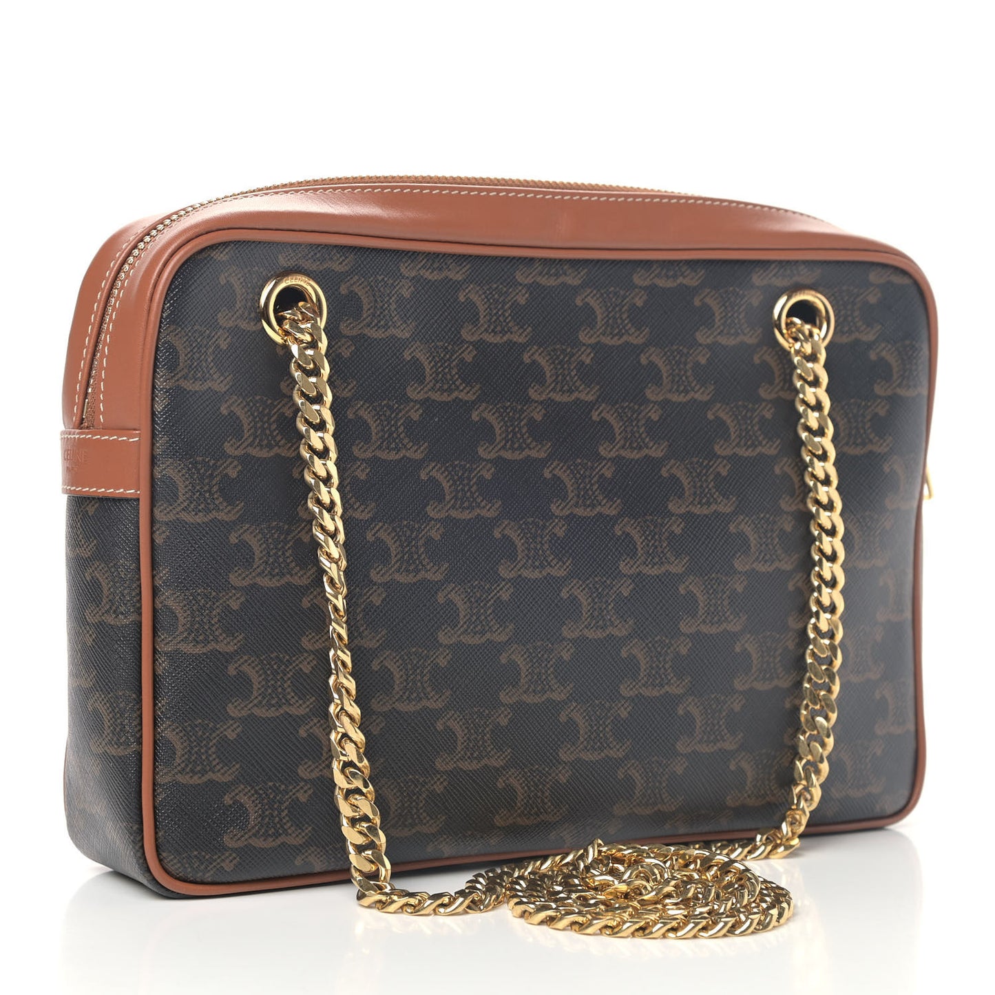 Triomphe Canvas Calfskin Medium Patapans Tan