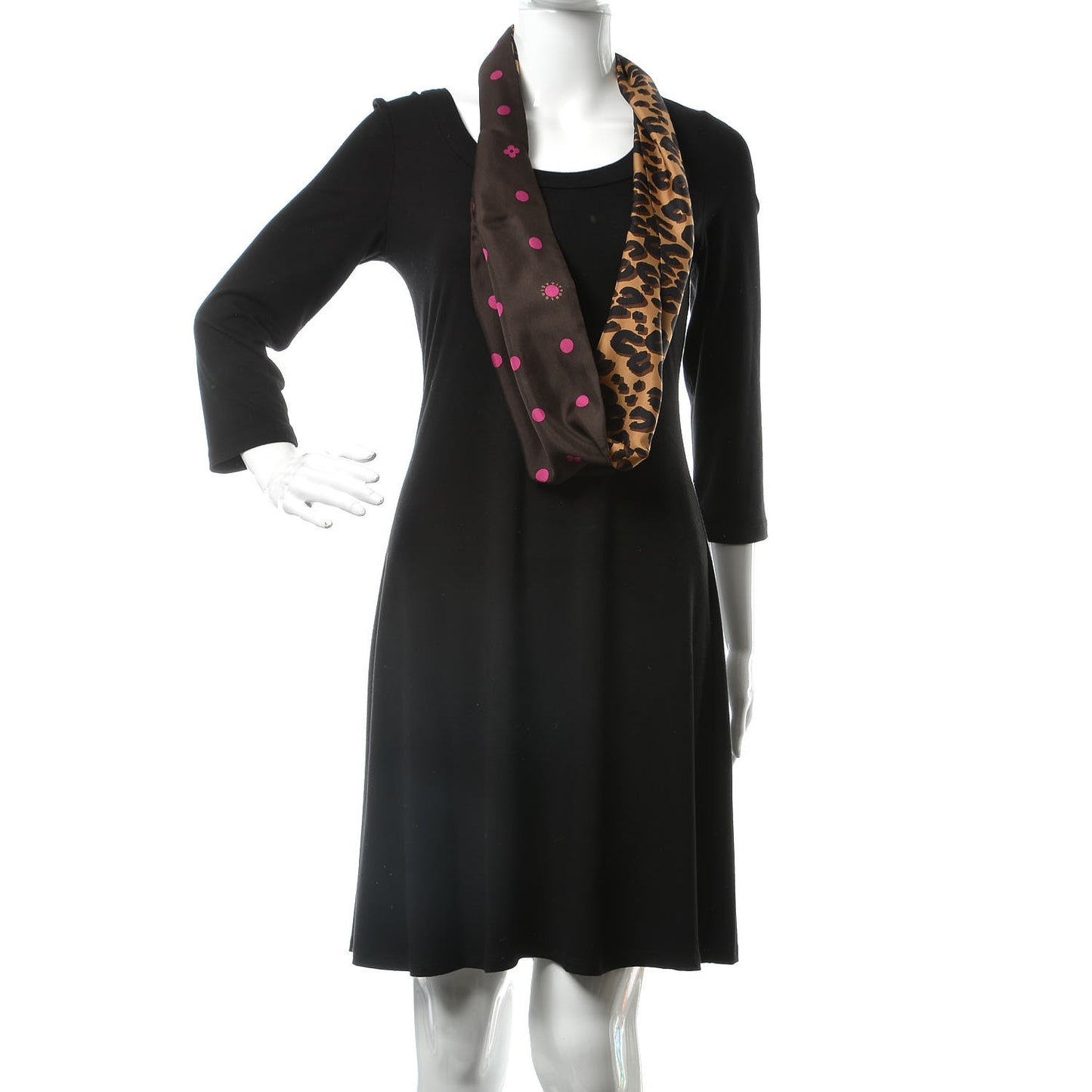 Silk Leopard Snood Scarf