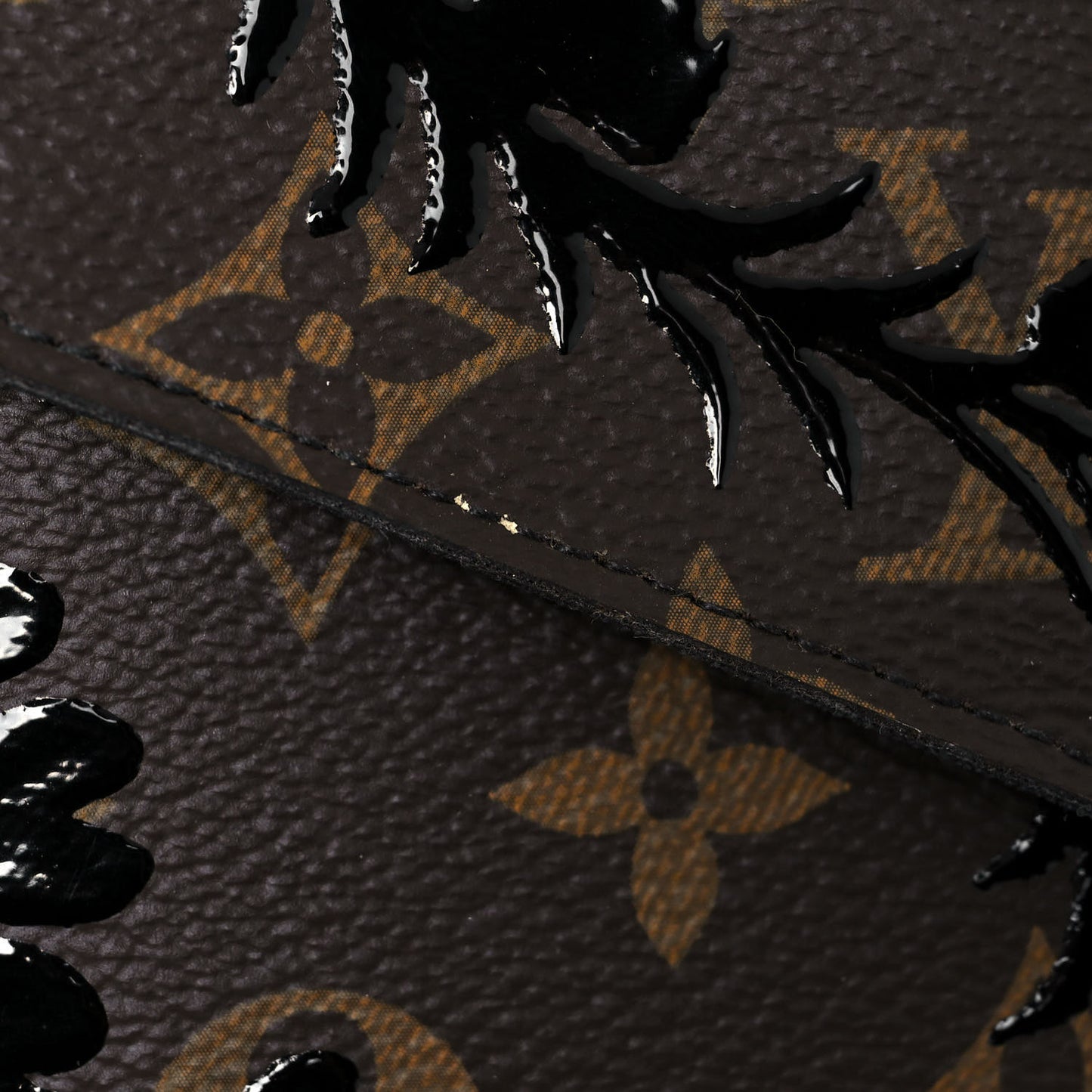 Monogram Blossom Pochette Felicie Chain Wallet Black