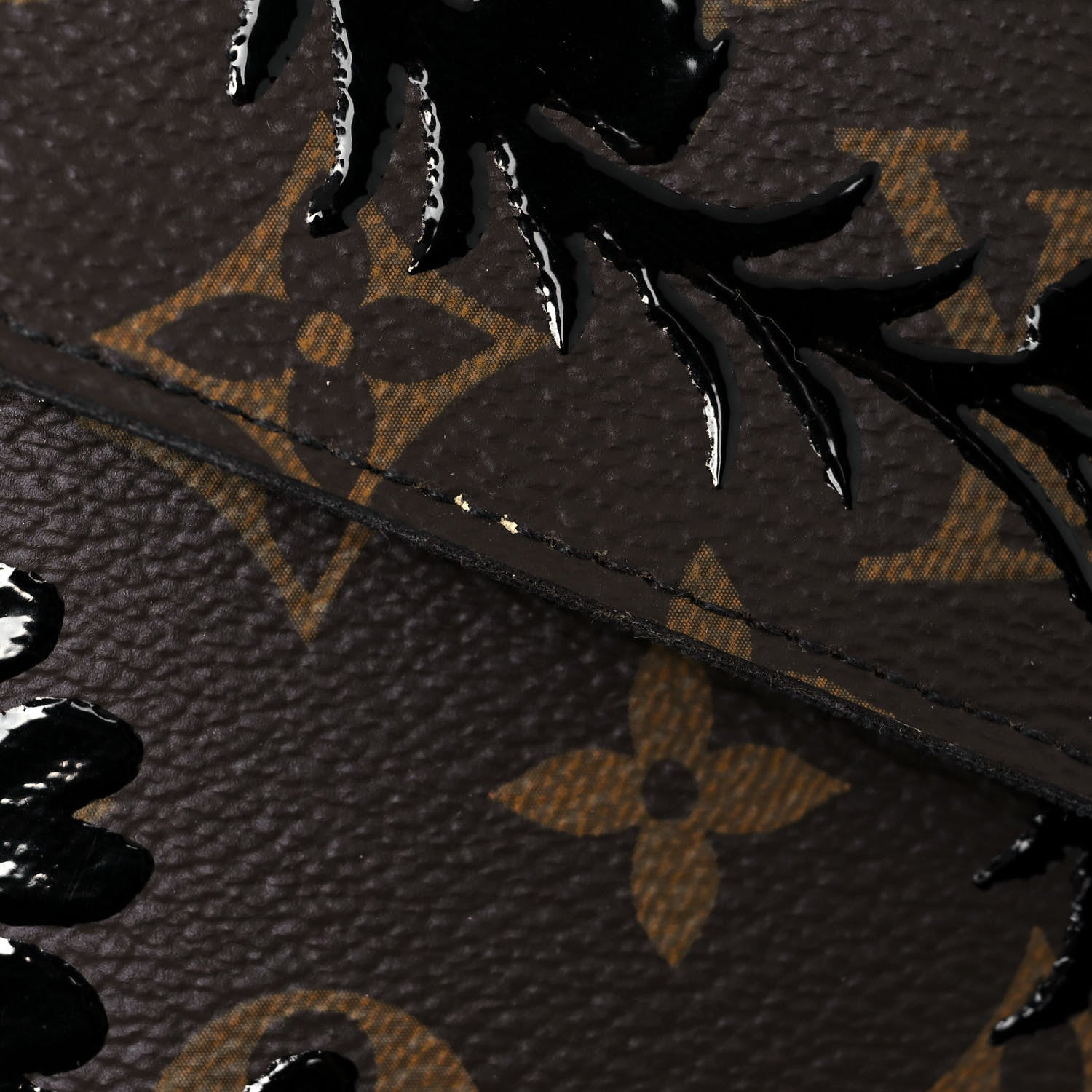 Louis Vuitton Monogram Blossom Pochette Felicie Chain Wallet Black 14 of 14