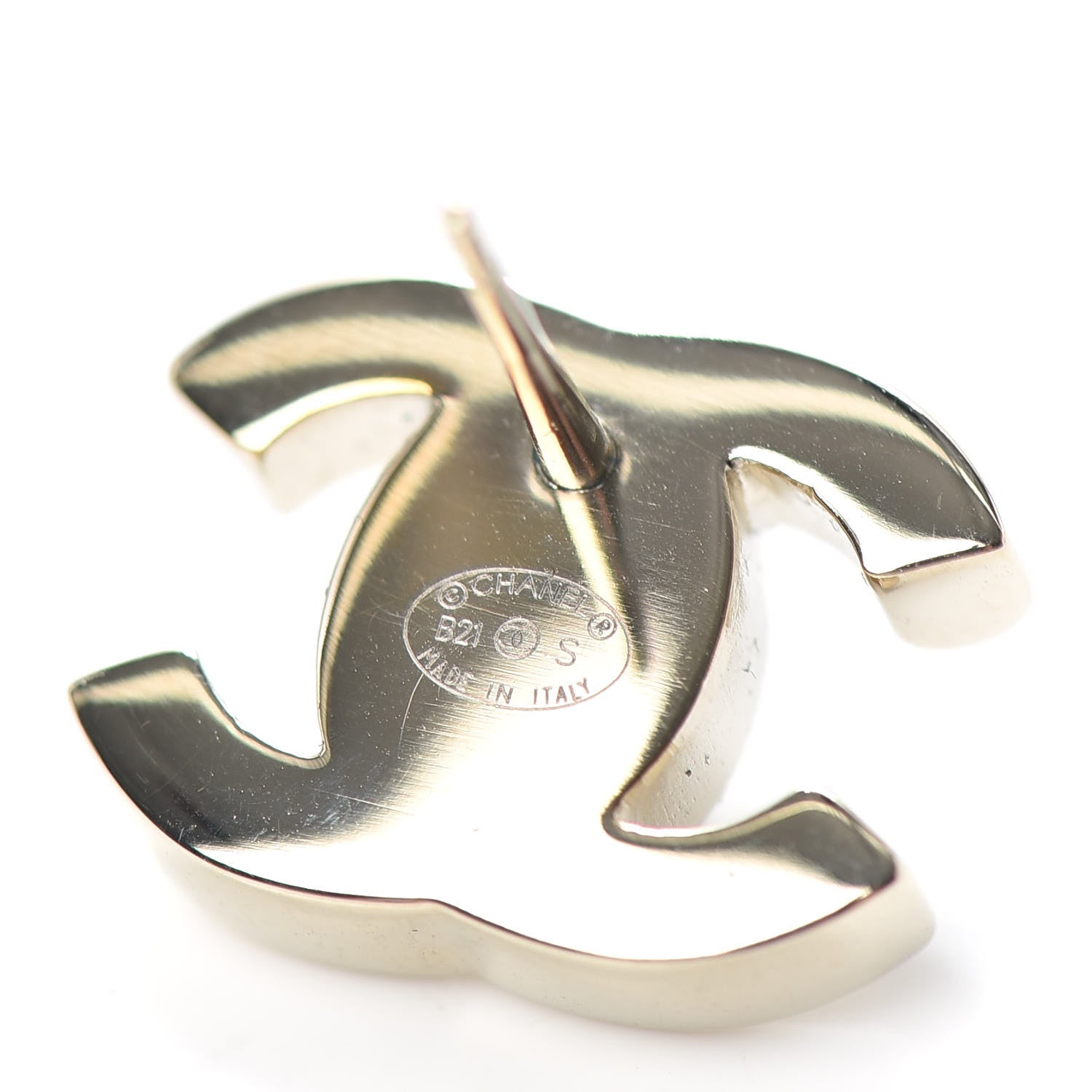 Chanel Metal CC Turnlock Earrings Gold 4 of 4